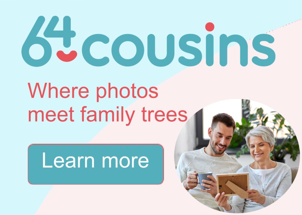 64cousins - where photos meet family trees